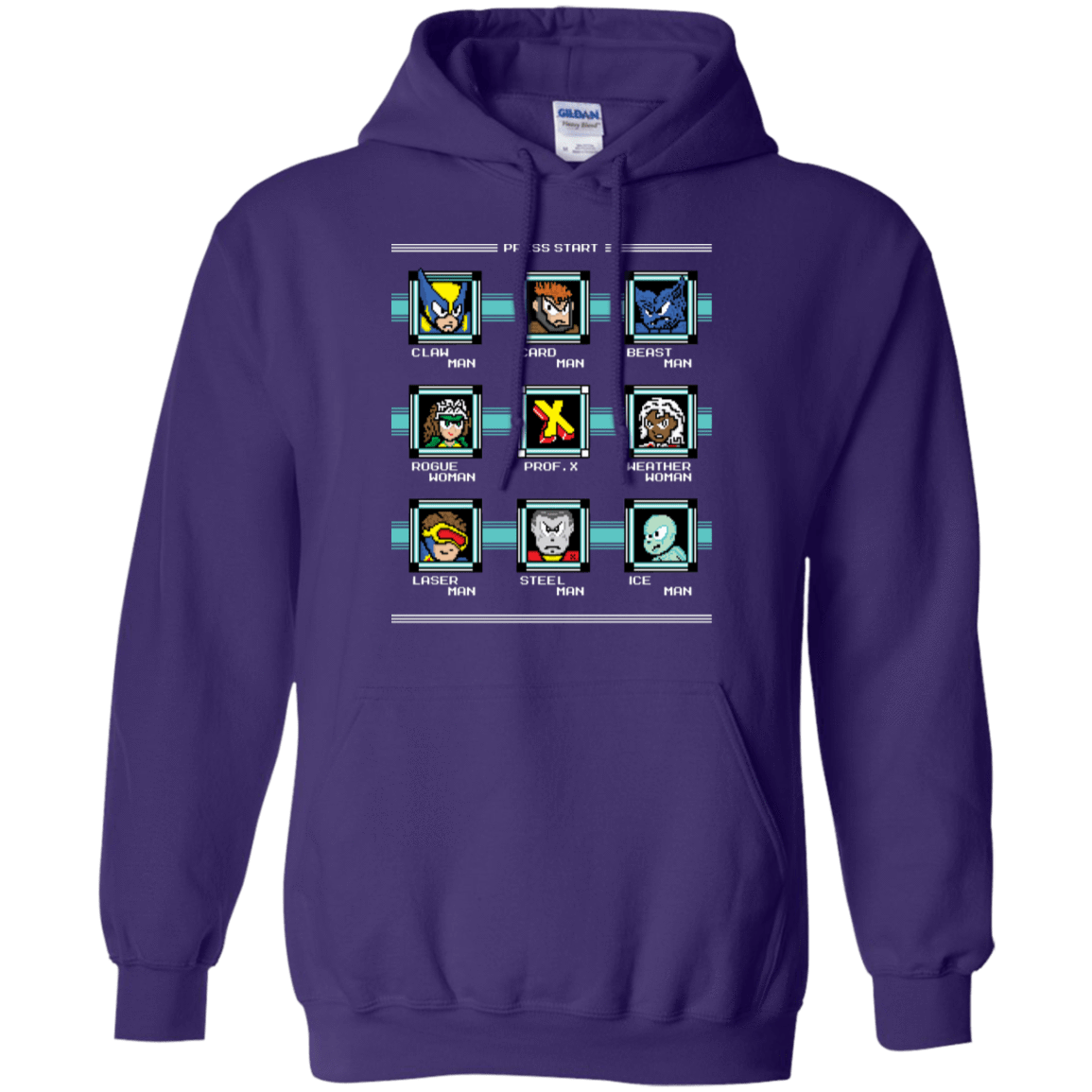 Sweatshirts Purple / S Mega X-Man Pullover Hoodie