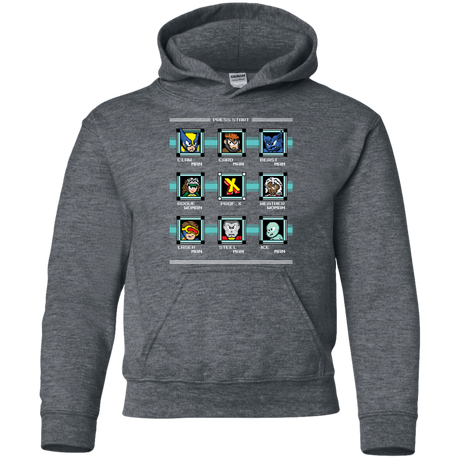 Sweatshirts Dark Heather / YS Mega X-Man Youth Hoodie