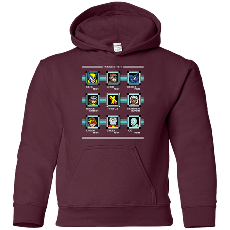 Sweatshirts Maroon / YS Mega X-Man Youth Hoodie