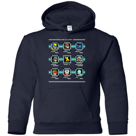 Sweatshirts Navy / YS Mega X-Man Youth Hoodie