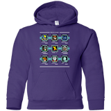 Sweatshirts Purple / YS Mega X-Man Youth Hoodie
