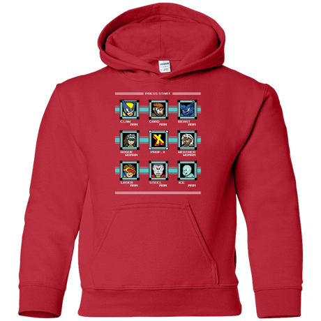 Sweatshirts Red / YS Mega X-Man Youth Hoodie