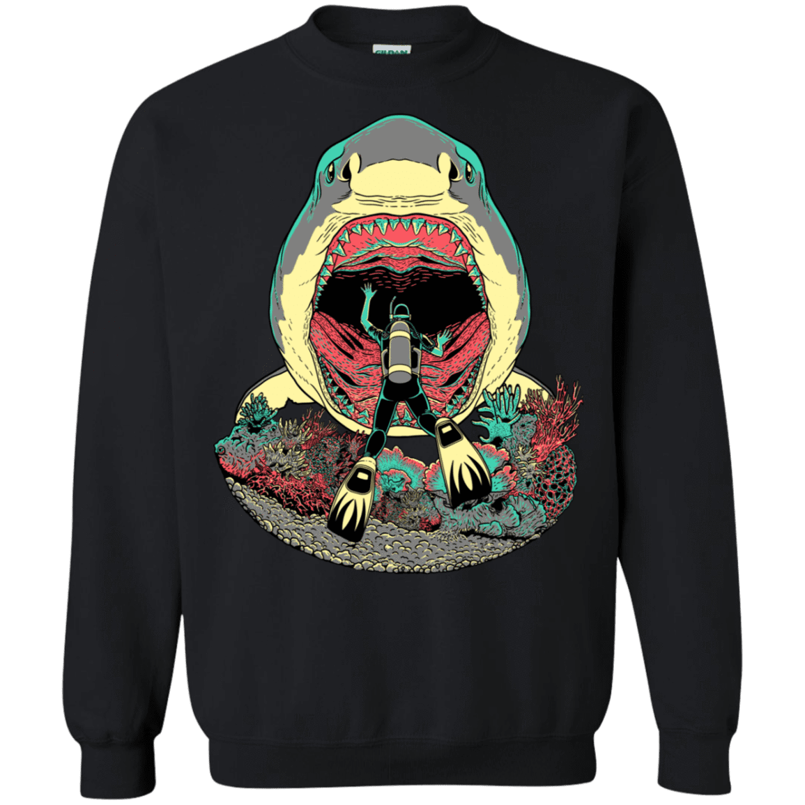 Sweatshirts Black / S Megalodoom Crewneck Sweatshirt