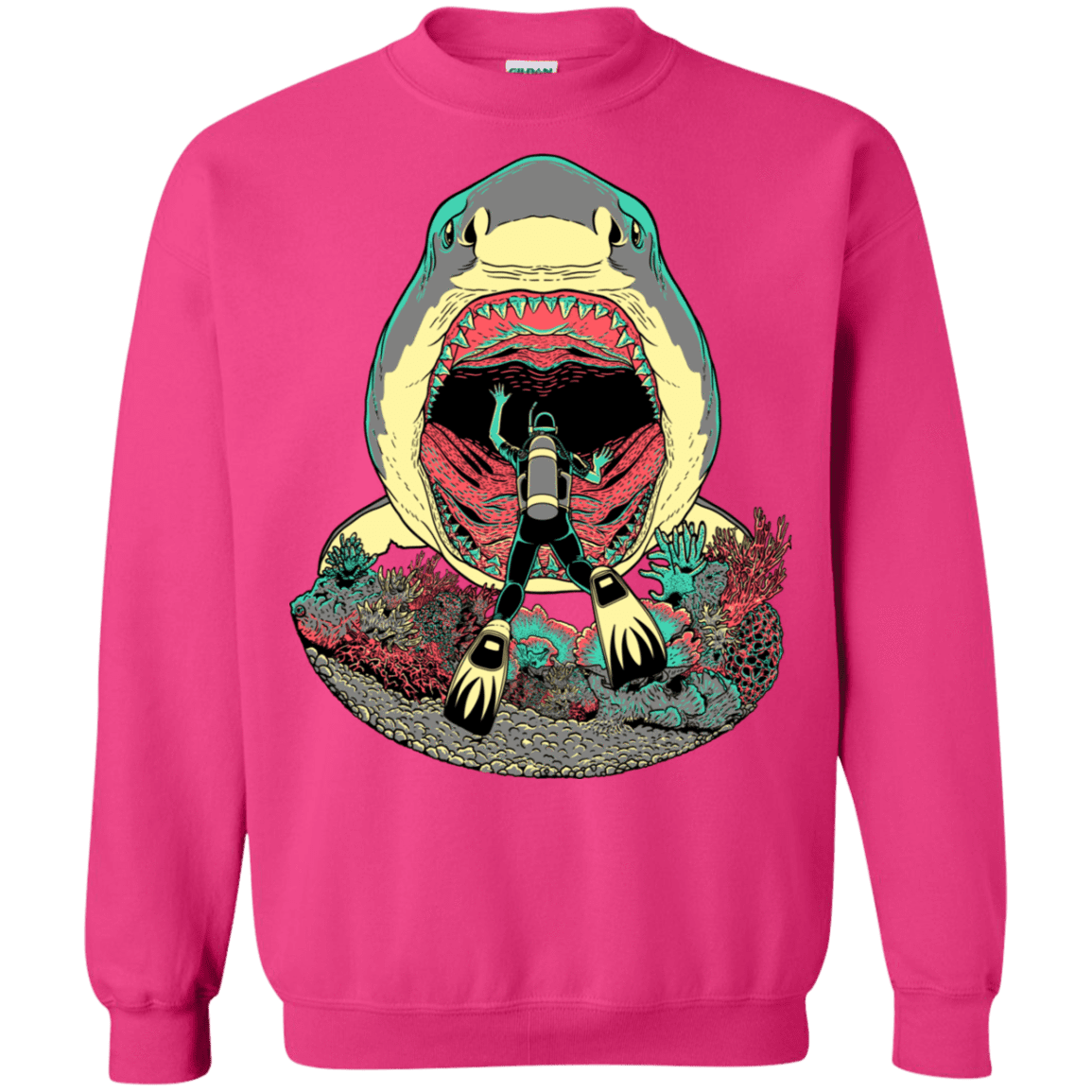 Sweatshirts Heliconia / S Megalodoom Crewneck Sweatshirt