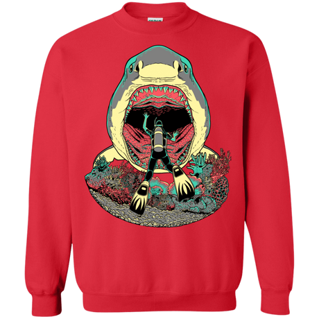 Sweatshirts Red / S Megalodoom Crewneck Sweatshirt