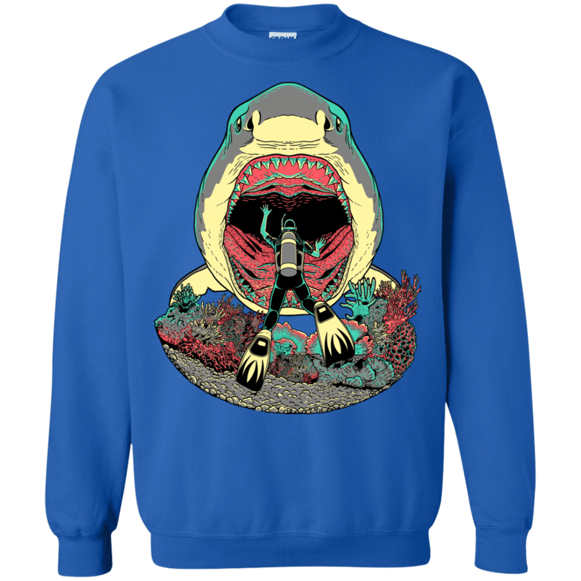 Sweatshirts Royal / S Megalodoom Crewneck Sweatshirt