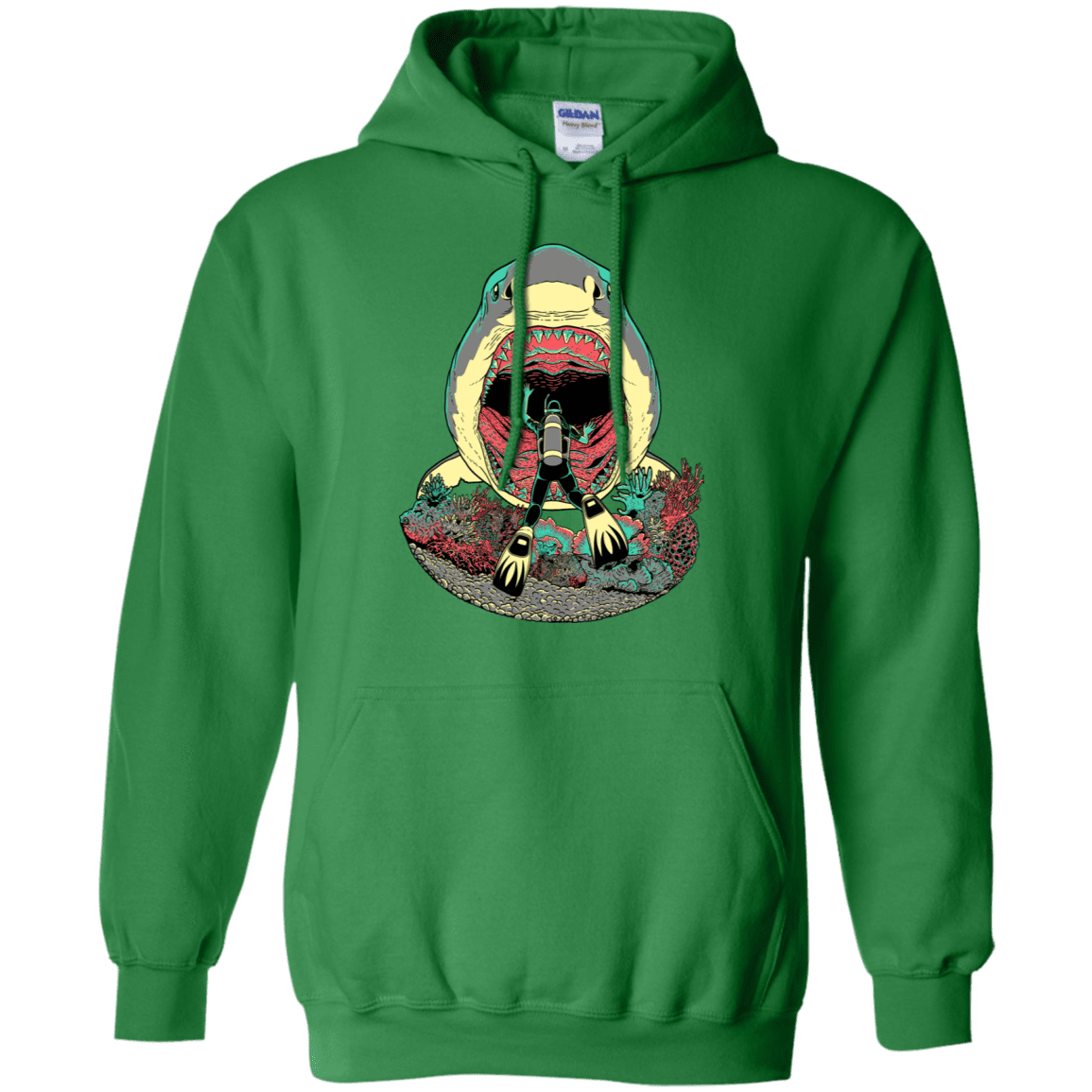 Sweatshirts Irish Green / S Megalodoom Pullover Hoodie