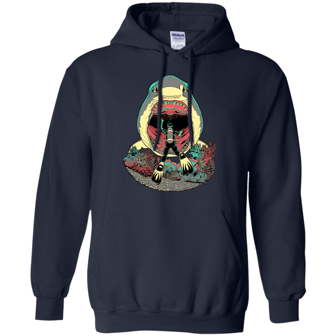 Sweatshirts Navy / S Megalodoom Pullover Hoodie