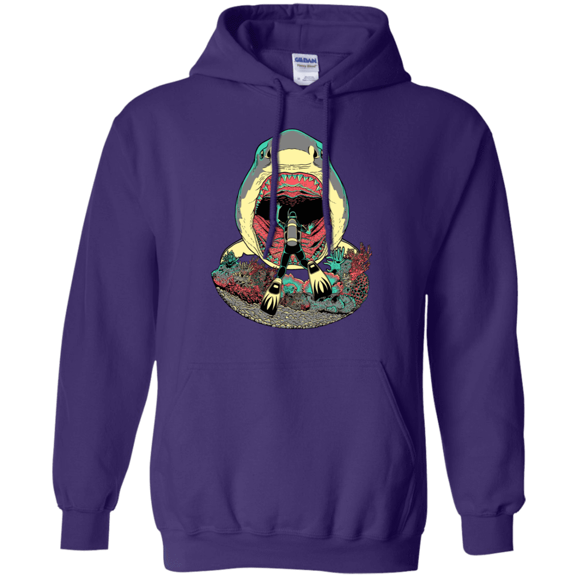 Sweatshirts Purple / S Megalodoom Pullover Hoodie