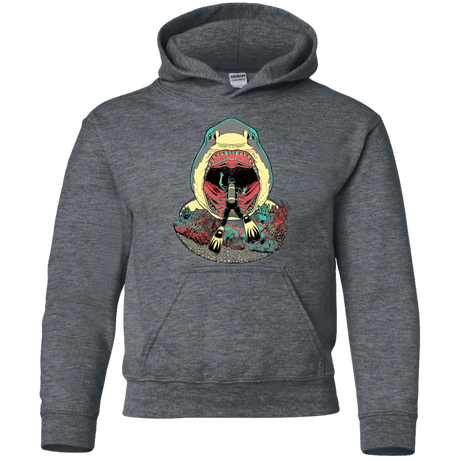 Sweatshirts Dark Heather / YS Megalodoom Youth Hoodie