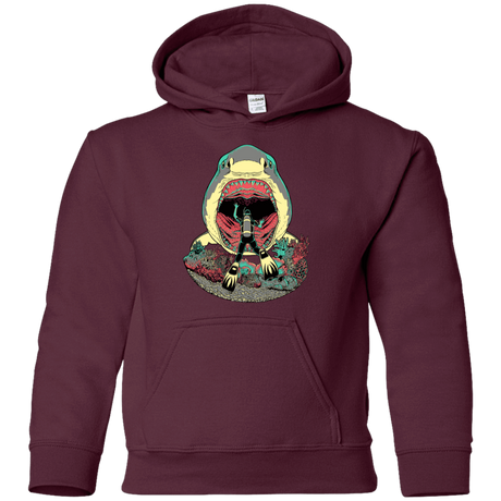 Sweatshirts Maroon / YS Megalodoom Youth Hoodie