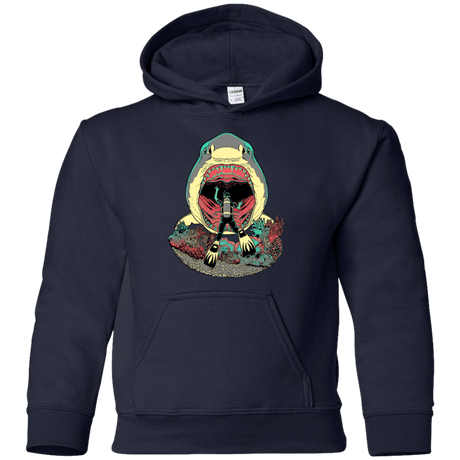 Sweatshirts Navy / YS Megalodoom Youth Hoodie