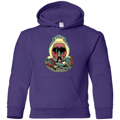 Sweatshirts Purple / YS Megalodoom Youth Hoodie