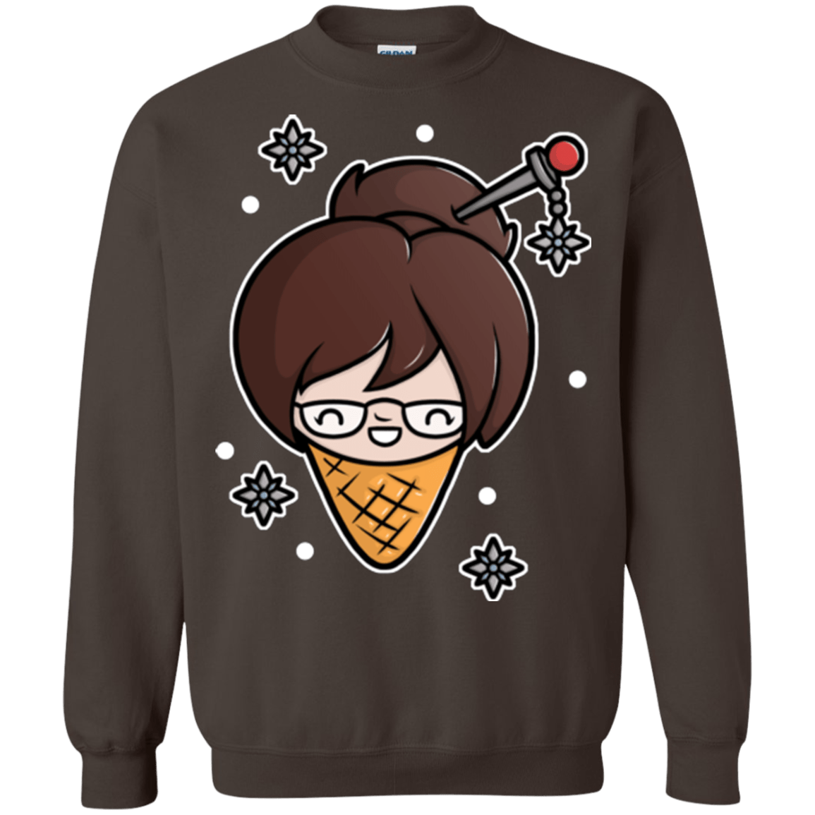 Sweatshirts Dark Chocolate / Small Mei Cone Crewneck Sweatshirt