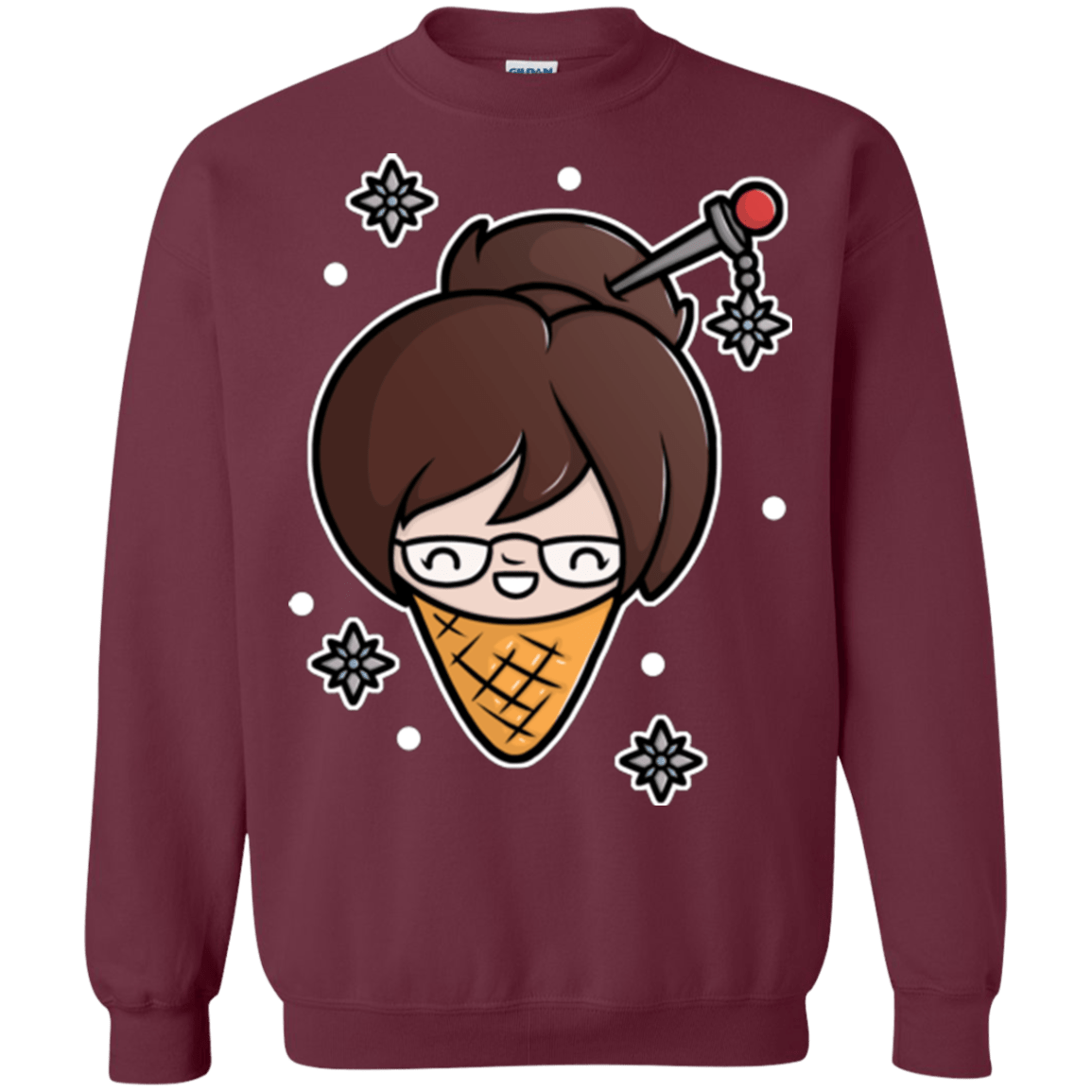 Sweatshirts Maroon / Small Mei Cone Crewneck Sweatshirt