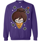 Sweatshirts Purple / Small Mei Cone Crewneck Sweatshirt