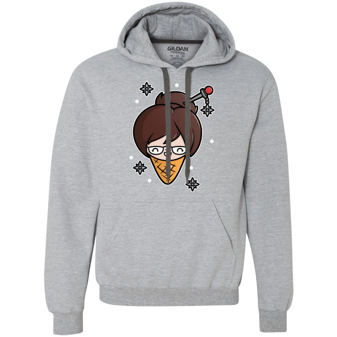Sweatshirts Sport Grey / Small Mei Cone Premium Fleece Hoodie