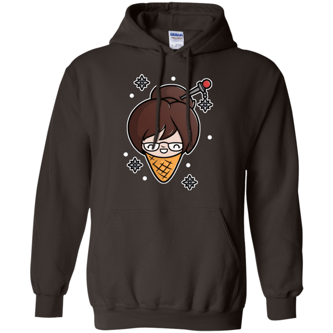 Sweatshirts Dark Chocolate / Small Mei Cone Pullover Hoodie