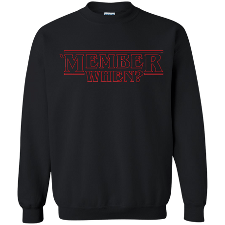 Sweatshirts Black / Small Member When Crewneck Sweatshirt