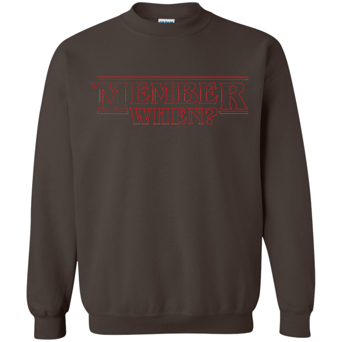 Sweatshirts Dark Chocolate / Small Member When Crewneck Sweatshirt