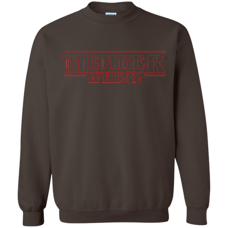 Sweatshirts Dark Chocolate / Small Member When Crewneck Sweatshirt