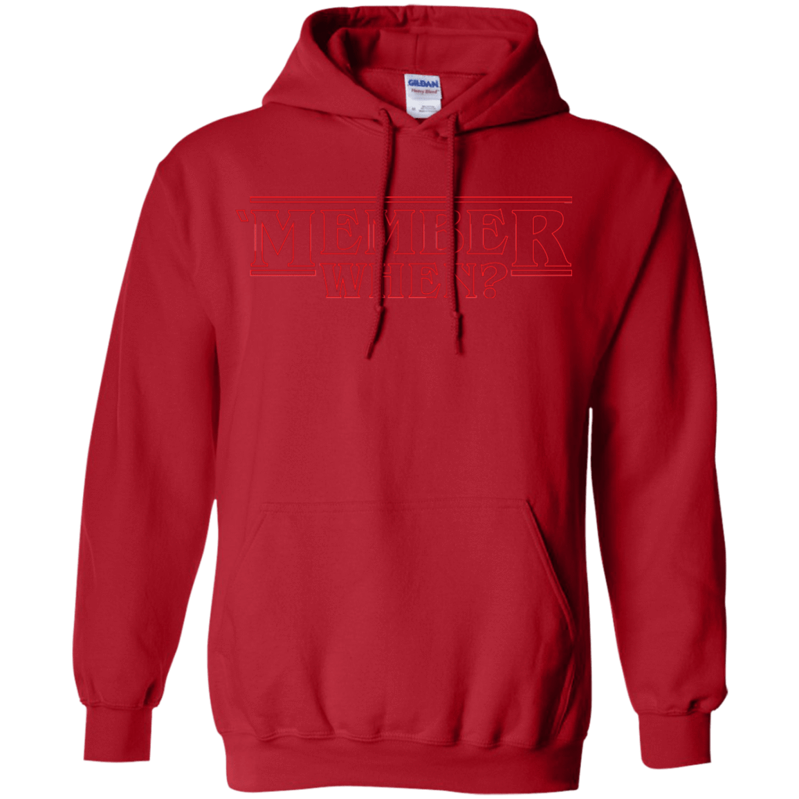 Sweatshirts Red / Small Member When Pullover Hoodie