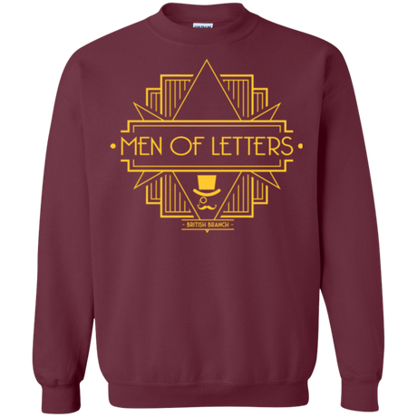 Sweatshirts Maroon / Small Men Of Letters British Branch Crewneck Sweatshirt