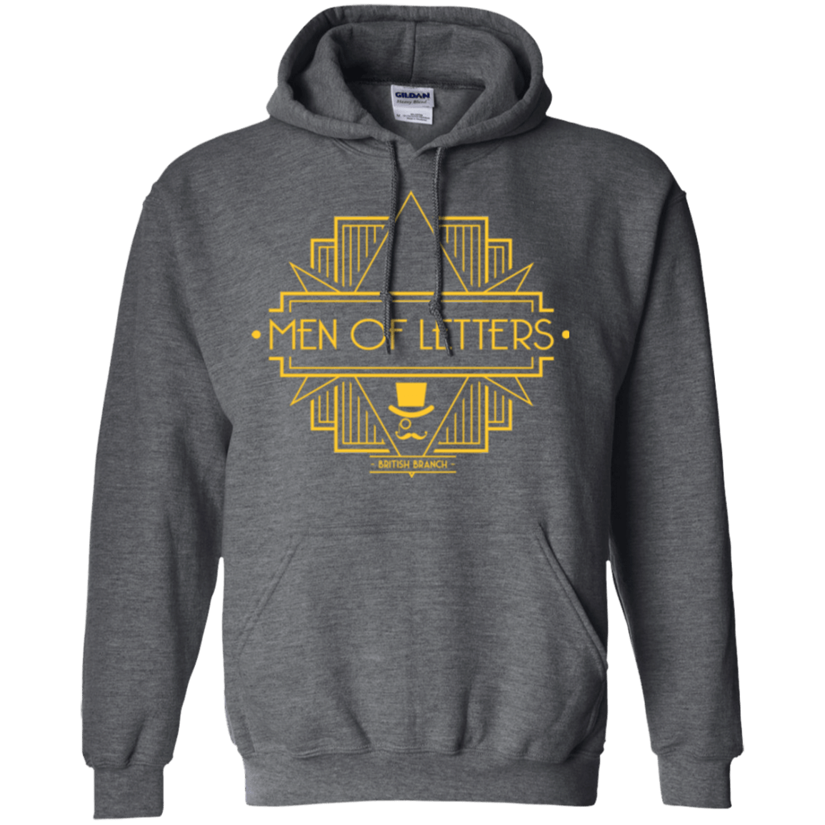 Sweatshirts Dark Heather / Small Men Of Letters British Branch Pullover Hoodie