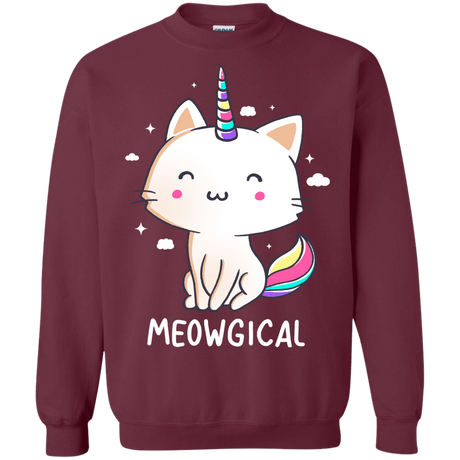 Sweatshirts Maroon / S Meowgical Crewneck Sweatshirt