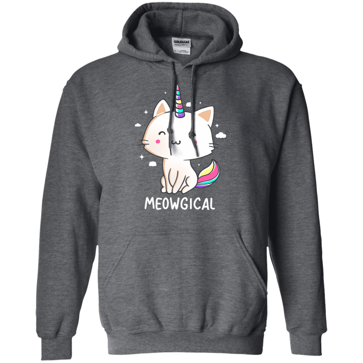 Sweatshirts Dark Heather / S Meowgical Pullover Hoodie