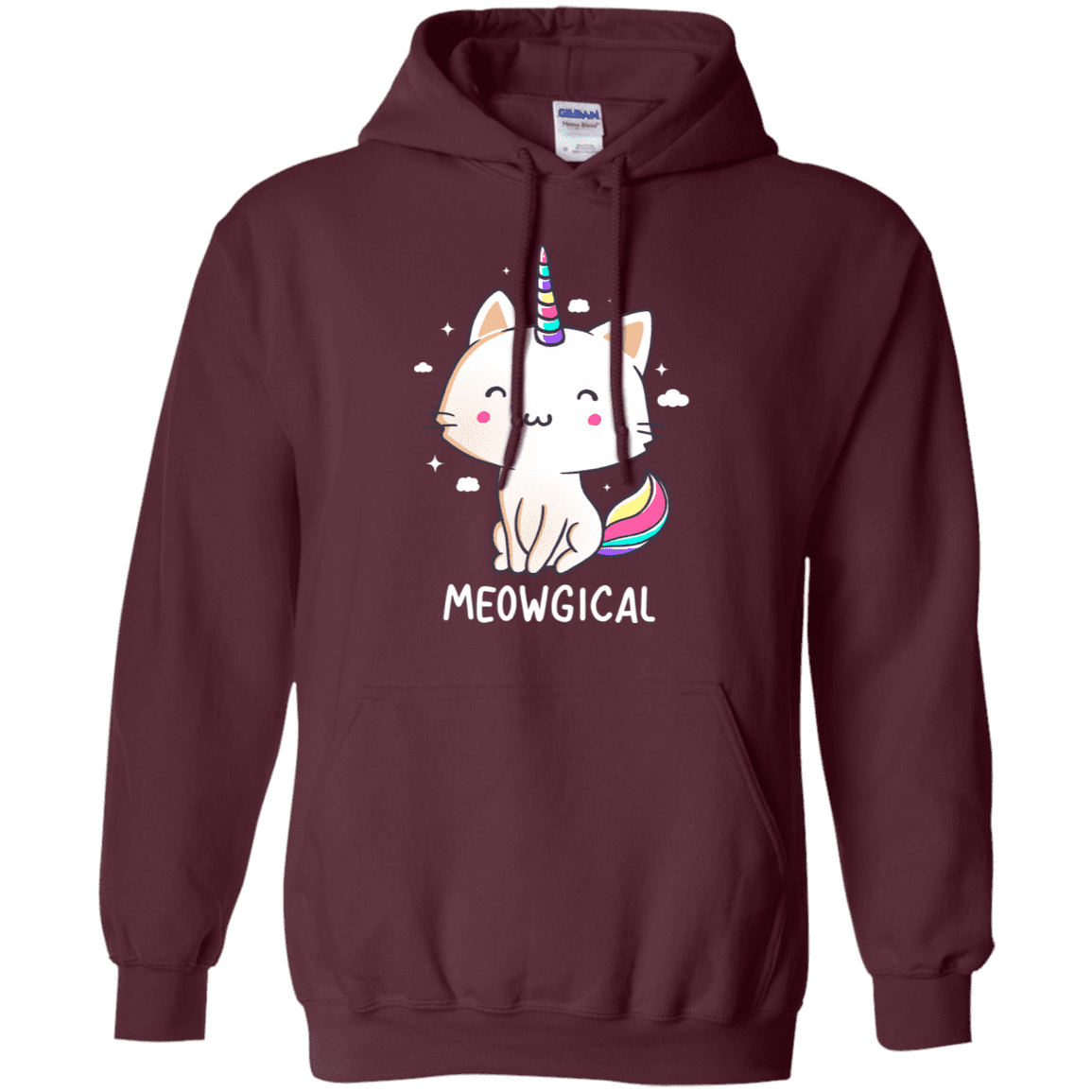 Sweatshirts Maroon / S Meowgical Pullover Hoodie