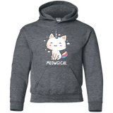 Sweatshirts Dark Heather / YS Meowgical Youth Hoodie