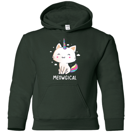 Sweatshirts Forest Green / YS Meowgical Youth Hoodie