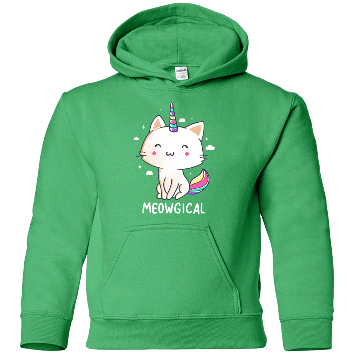 Sweatshirts Irish Green / YS Meowgical Youth Hoodie