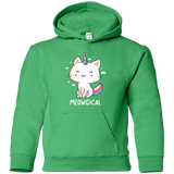 Sweatshirts Irish Green / YS Meowgical Youth Hoodie