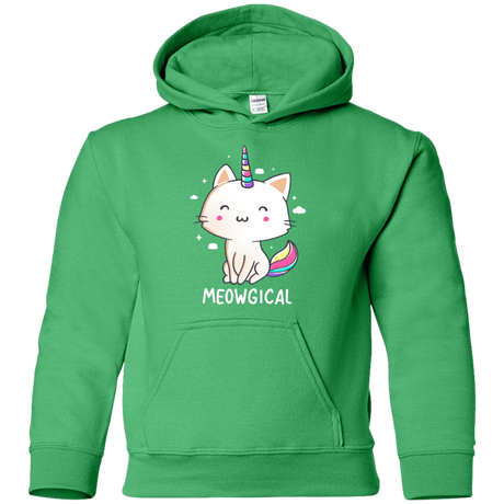 Sweatshirts Irish Green / YS Meowgical Youth Hoodie