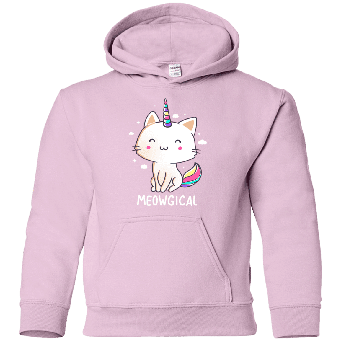 Sweatshirts Light Pink / YS Meowgical Youth Hoodie