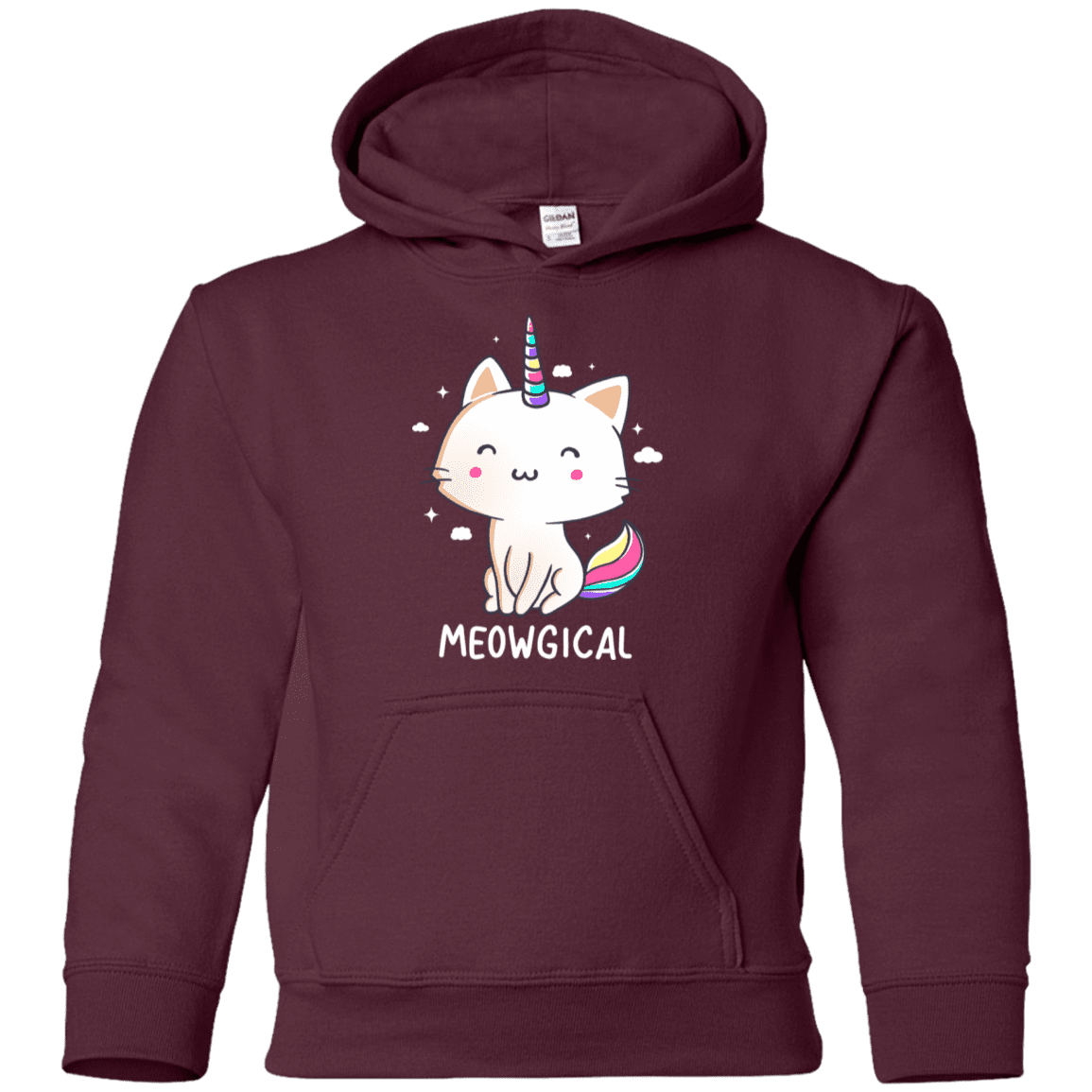 Sweatshirts Maroon / YS Meowgical Youth Hoodie