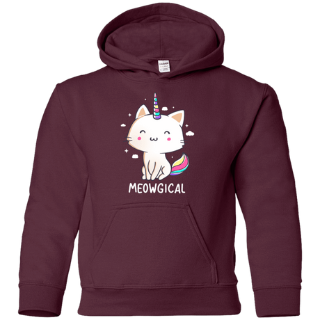 Sweatshirts Maroon / YS Meowgical Youth Hoodie