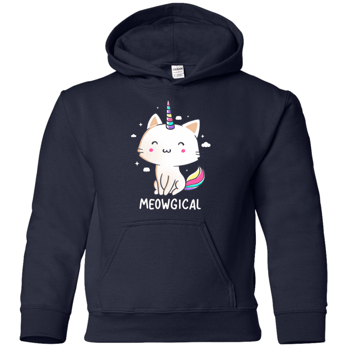 Sweatshirts Navy / YS Meowgical Youth Hoodie