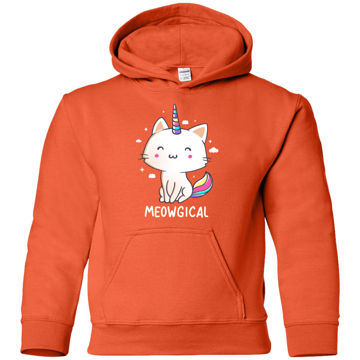 Sweatshirts Orange / YS Meowgical Youth Hoodie