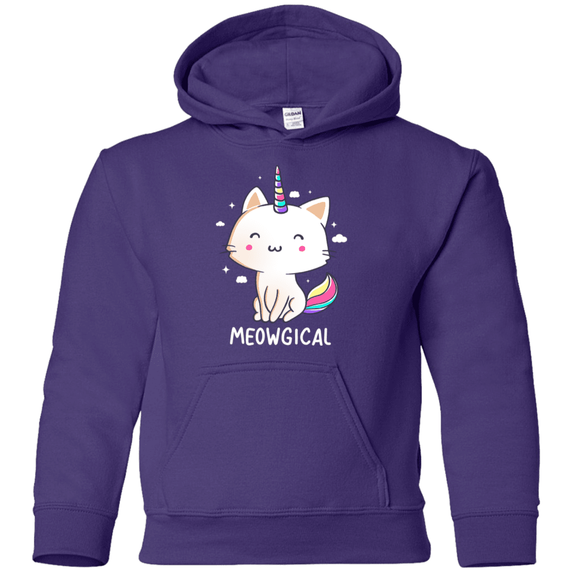 Sweatshirts Purple / YS Meowgical Youth Hoodie