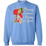Sweatshirts Carolina Blue / Small Meowy Catmas Crewneck Sweatshirt