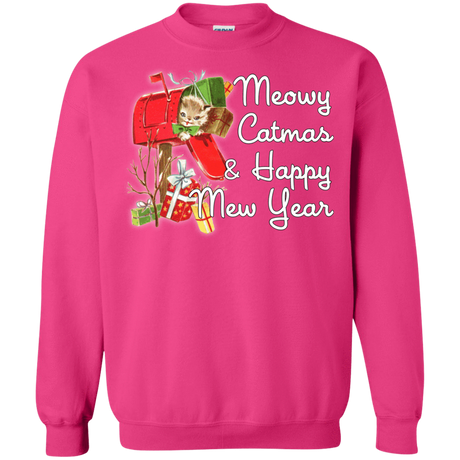 Sweatshirts Heliconia / Small Meowy Catmas Crewneck Sweatshirt