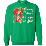 Sweatshirts Irish Green / Small Meowy Catmas Crewneck Sweatshirt
