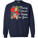 Sweatshirts Navy / Small Meowy Catmas Crewneck Sweatshirt