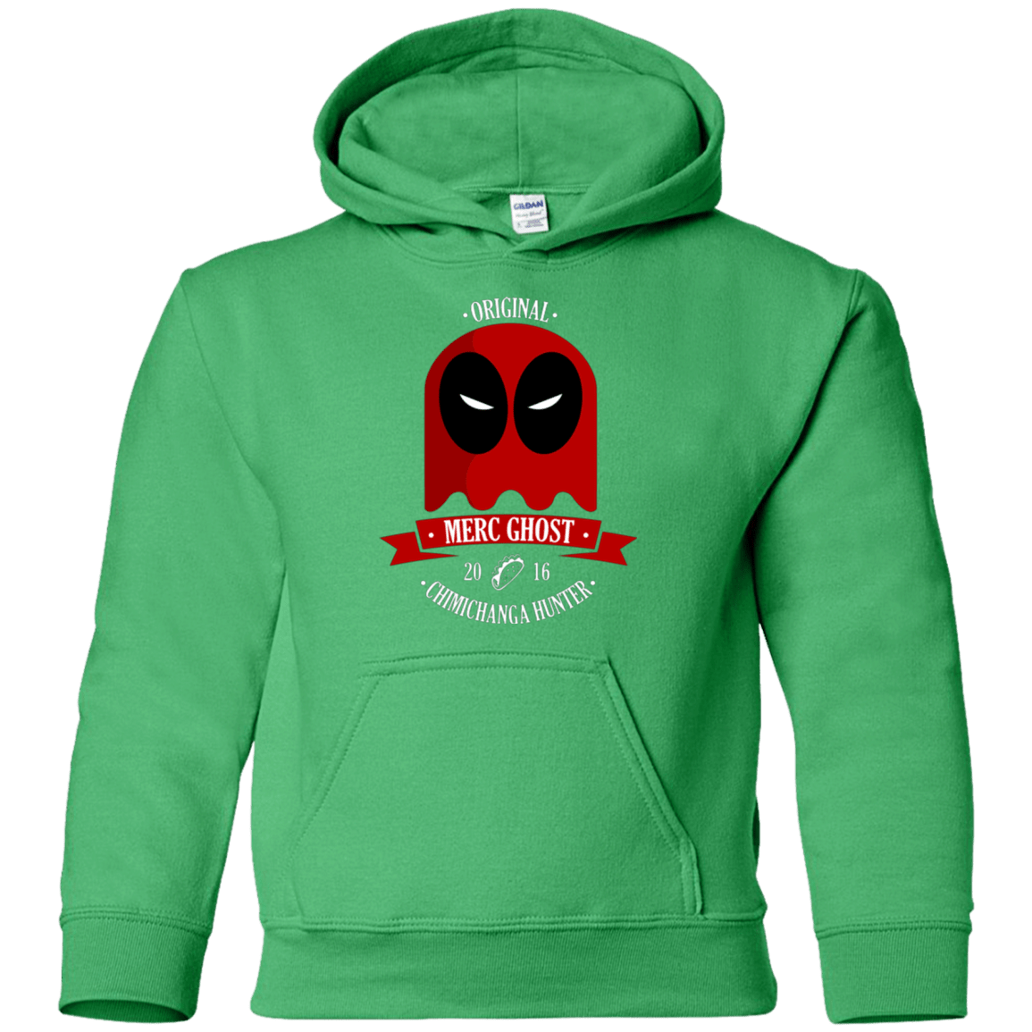 Sweatshirts Irish Green / YS Merc Ghost Full Youth Hoodie