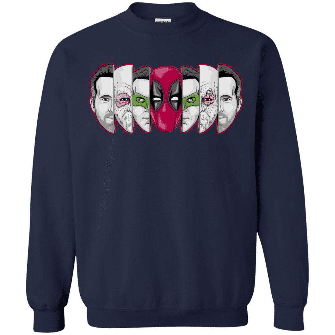 Sweatshirts Navy / S Mercenary Faces Crewneck Sweatshirt