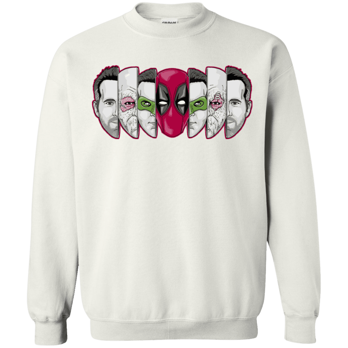 Sweatshirts White / S Mercenary Faces Crewneck Sweatshirt