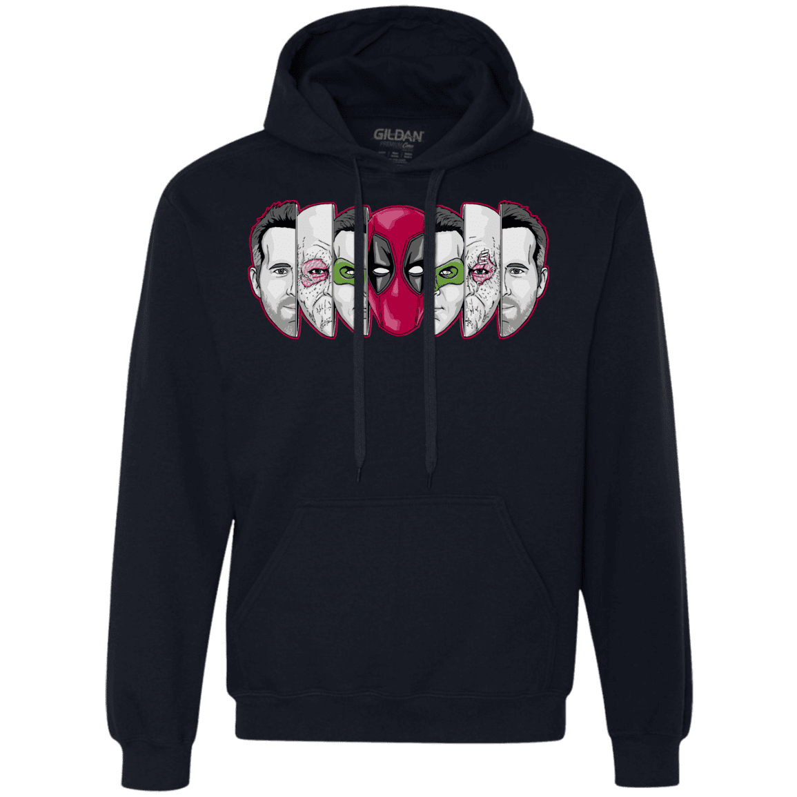 Sweatshirts Navy / S Mercenary Faces Premium Fleece Hoodie